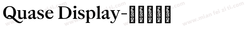 Quase Display字体转换